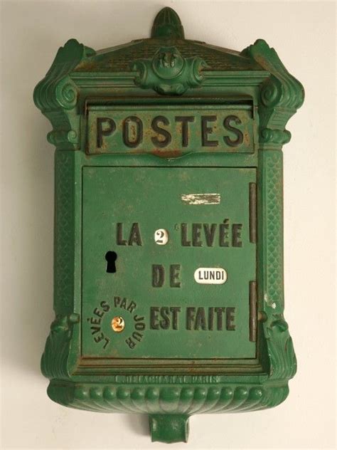 metal post box french inspired|French Post Box .